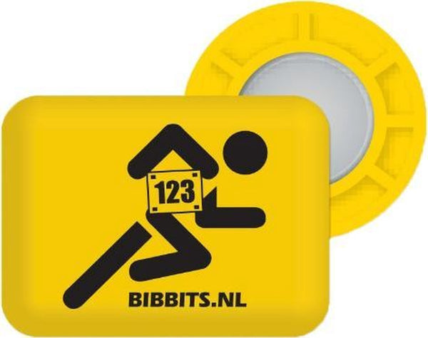 BibBits | 123 Runner | Yellow