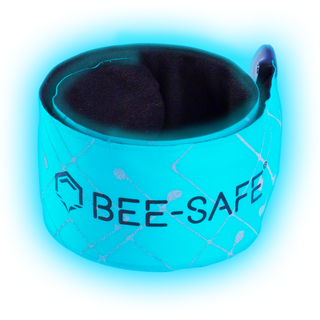 Bee Safe | Led Click Band USB  - blue - one size