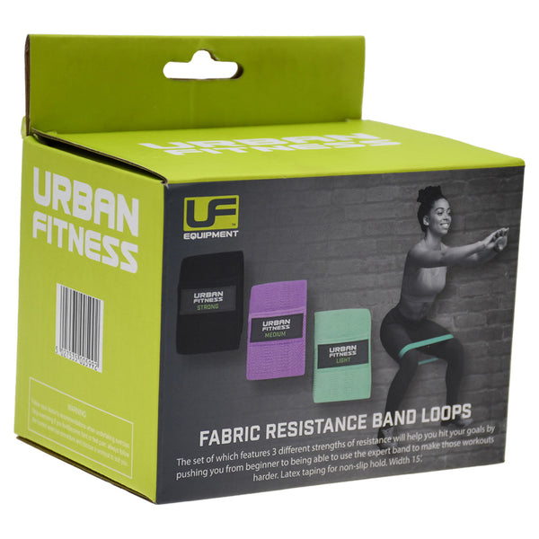 Ufe-Fitness | Fabric Resistance Band Loop | Set of 3