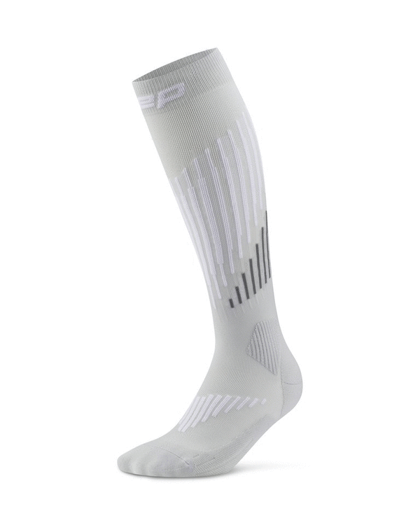 CEP | Core run merino socks 3.0 | Tall | grey/white | Men | V