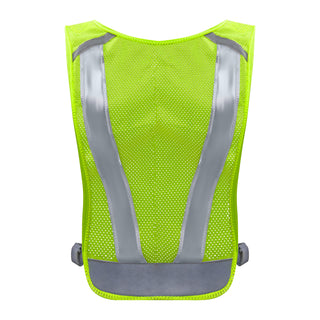 Bee Safe | Led Vest USB phone pocket - lime - one size