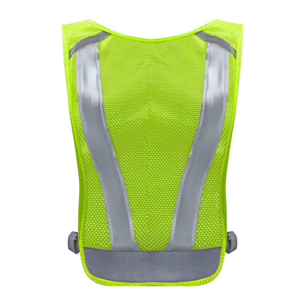 Bee Safe | Led Vest USB phone pocket - lime - one size