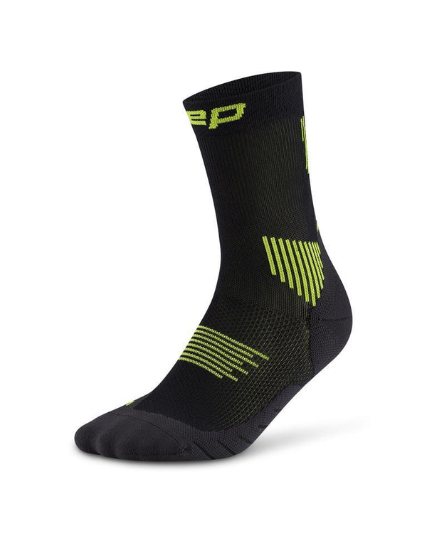 CEP | Core run socks 5.0 | Mid cut | Men | black/lime | V