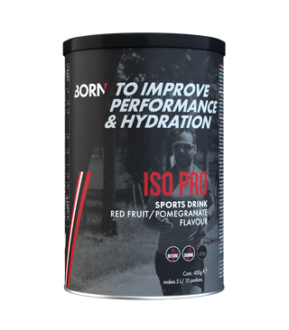 Born | Sports drink | Iso pro | Red Fruits/pomegrenate | 400 gram