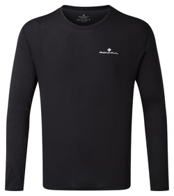 Ronhill | Men's Core L/S Tee | Black/Bright White | L