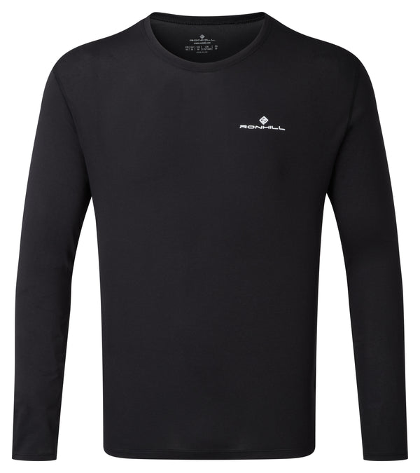 Ronhill | Men's Core L/S Tee | Black/Bright White | XL