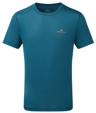 Ronhill | Men's Tech S/S Tee | Legion /Fluo Orange | XL