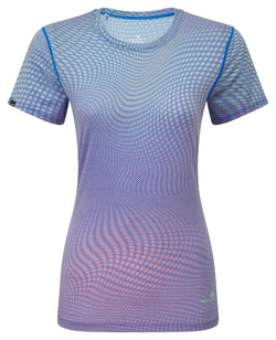 Ronhill | Damen-Tech-T-Shirt „Golden Hour“ | ClassicBlueRefraction | XS
