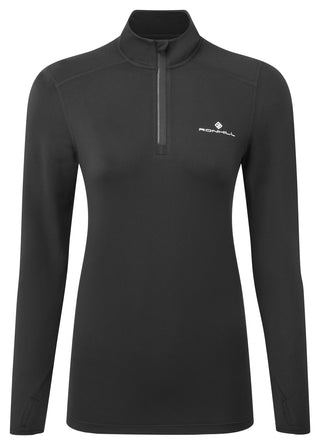 Ronhill | Wmn's Core Thermal 1/2 Zip | Black/Bright White | L