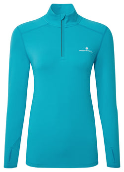 Ronhill | Wmn's Core Thermal 1/2 Zip | Azure/Bright White | L