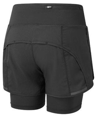 Ronhill | Wmn's Tech 4.5" Twin Short | All Black | XS
