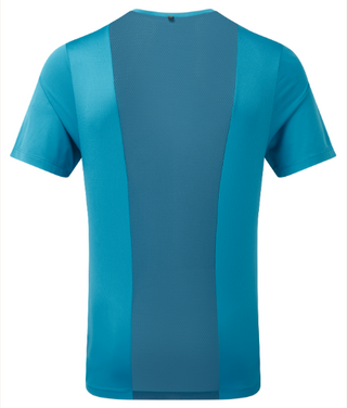 Ronhill | Men’s Tech 1/2 Zip S/S Tee | Petrol/Fluo Orange | XL
