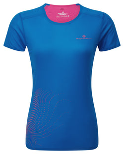 Ronhill | Damen-Tech-Rennshirt Kurzarm | Exuberance/ClassicBlue | XS