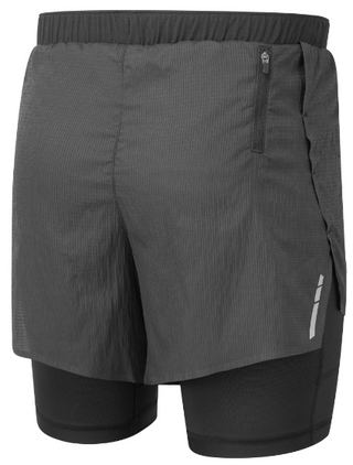 Ronhill | Men's Tech Race Twin Short | All Black | XL