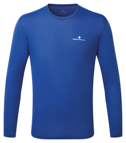 Ronhill | Men's Core L/S Tee | DrkCobalt/BrightWhite | M
