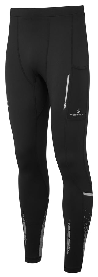 Ronhill | Men's Tech Reflect Tight | Black/Reflect | XL