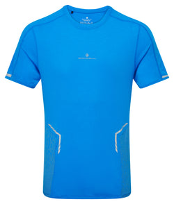 Ronhill | Men's Tech Reflect S/S Tee | ElecBlueMarl/Reflect | M