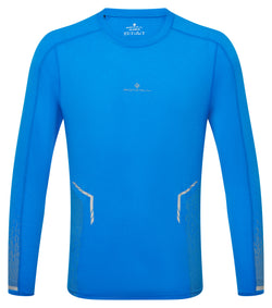 Ronhill | Men's Tech Reflect L/S Tee | ElecBlueMarl/Reflect | M