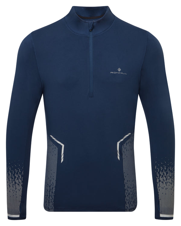 Ronhill | Men's Tech Reflect 1/2 Zip | Dark Navy/Reflect | L