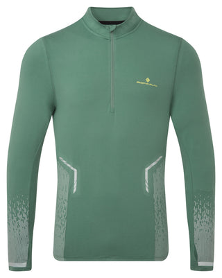Ronhill | Men's Tech Reflect 1/2 Zip | Dark Sage/Reflect | XL