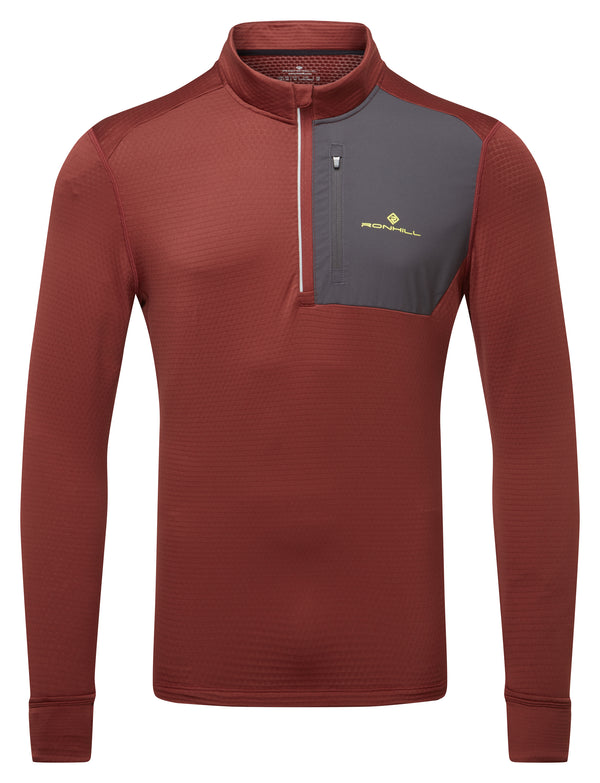 Ronhill | Men's Tech Winter 1/2 Zip | Chestnut/Oxide | M