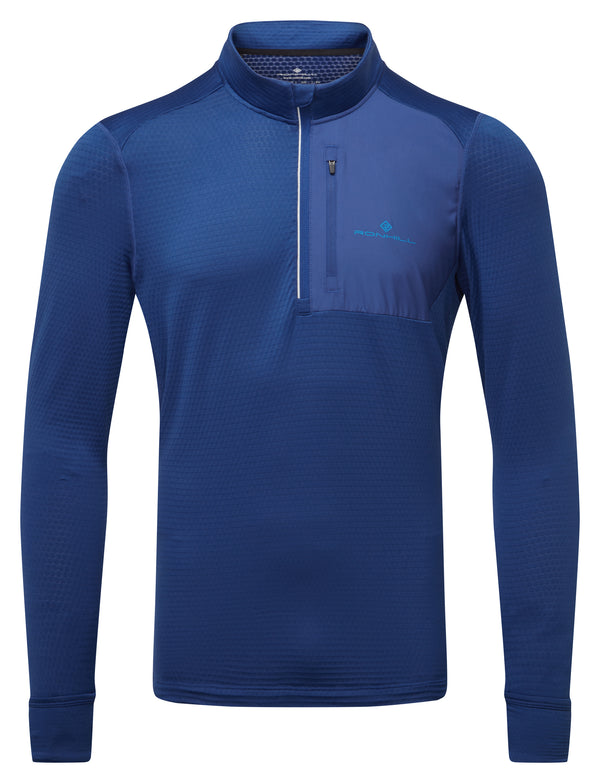 Ronhill | Men's Tech Winter 1/2 Zip | Ocean/Electric Blue | L