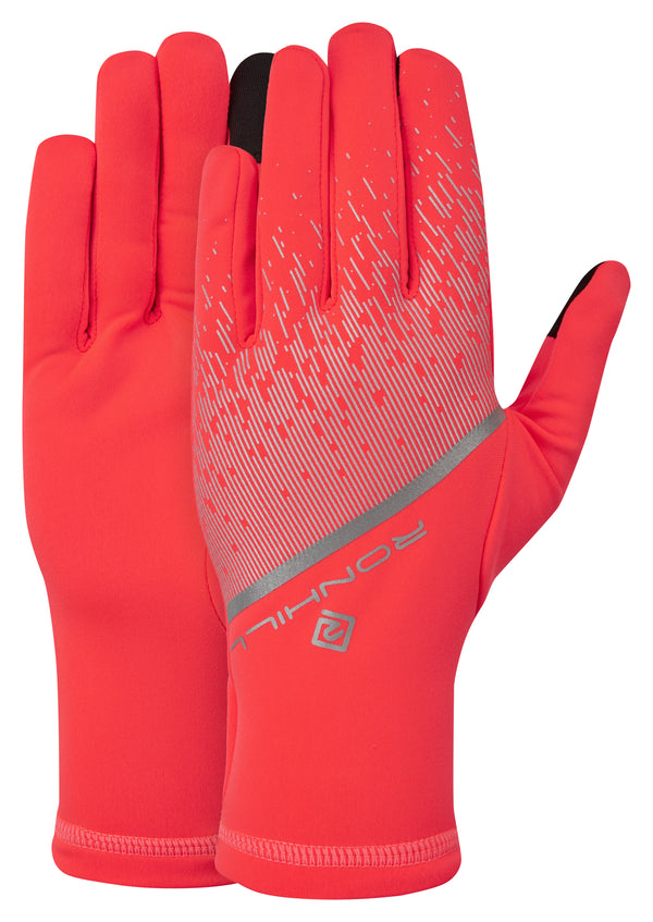 Ronhill | Reflect Glove | Hot Coral/Reflect | L