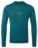 Ronhill | Men's Tech Winter Crew | Deep Teal/Acid | L