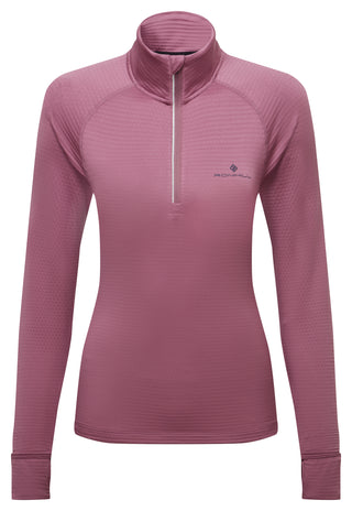 Ronhill | Wmn's Tech Winter 1/2 Zip | Dusty Tulip/Dark | XS