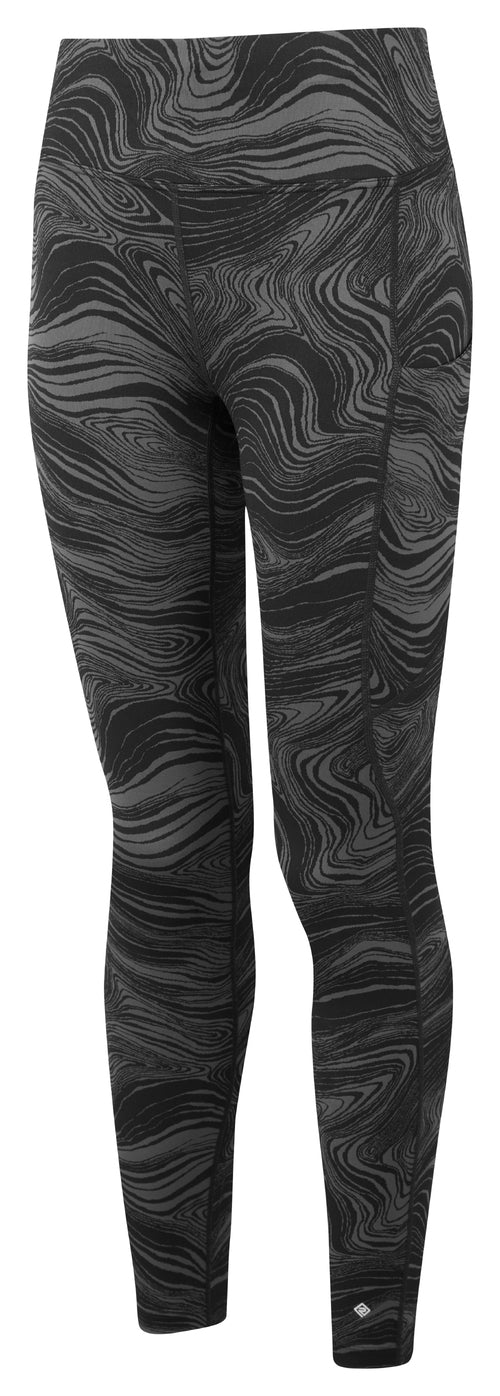 Ronhill | Wmn's Tech Deluxe Tight | Black/Charcoal | XS