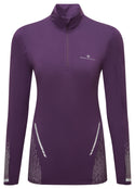 Ronhill | Wmn's Tech Reflect 1/2 Zip | Damson/Reflect | XS
