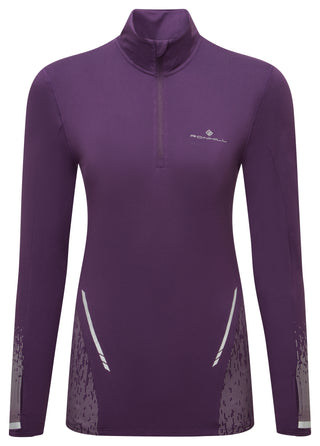 Ronhill | Wmn's Tech Reflect 1/2 Zip | Damson/Reflect | S