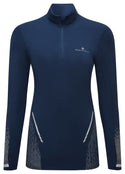 Ronhill | Wmn's Tech Reflect 1/2 Zip | Dark Navy/Reflect | XS