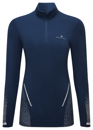 Ronhill | Wmn's Tech Reflect 1/2 Zip | Dark Navy/Reflect | XS