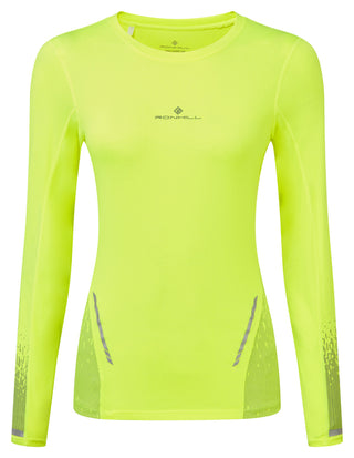 Ronhill | Wmn's Tech Reflect L/S Tee | Fluo Yellow/Reflect | S