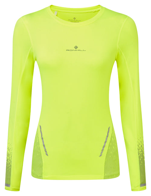 Ronhill | Wmn's Tech Reflect L/S Tee | Fluo Yellow/Reflect | XL