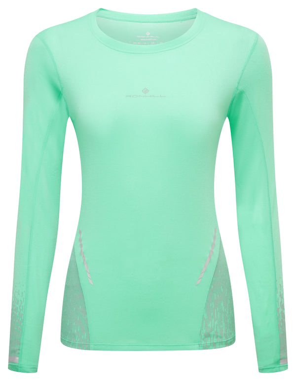 Ronhill | Wmn's Tech Reflect L/S Tee | Florida Marl/Reflect | L