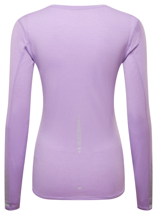 Ronhill | Wmn's Tech Reflect L/S Tee | Iris Marl/Reflect | XS