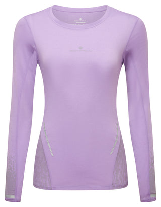 Ronhill | Wmn's Tech Reflect L/S Tee | Iris Marl/Reflect | XS