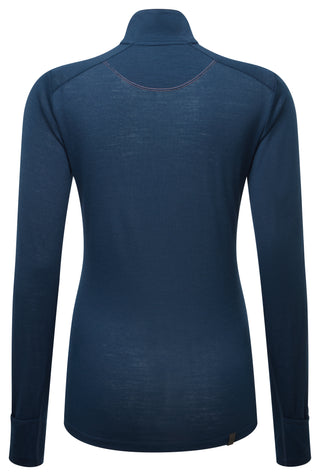 Ronhill | Wmn's Tech Merino 1/2 Zip | Dark Navy/Dusty | XS