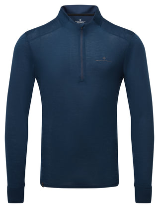 Ronhill | Men's Tech Merino 1/2 Zip | Dark Navy/Oxide | XL