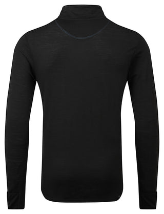 Ronhill | Men's Tech Merino 1/2 Zip | Black/Lake | XL
