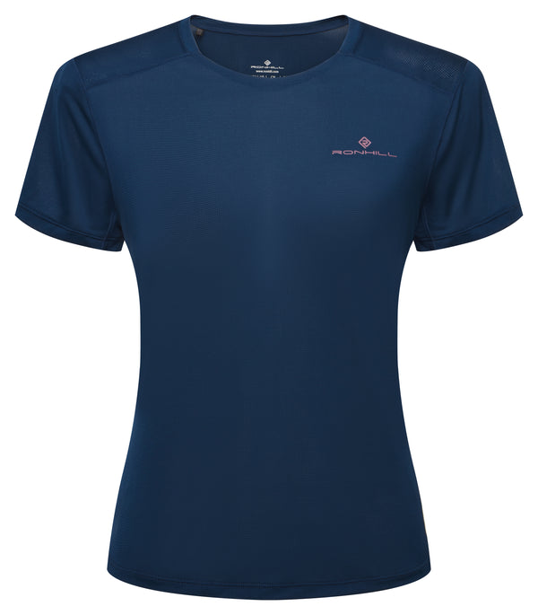 Ronhill | Wmn's Tech S/S Tee | Dark Navy/Dusty | XS