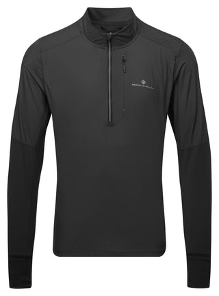 Ronhill | Men's Tech Wind-Block 1/2 Zip | All Black | XL