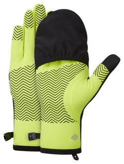 Ronhill | Wind-Block Convertible Glove | Fluo Yellow/Black | L