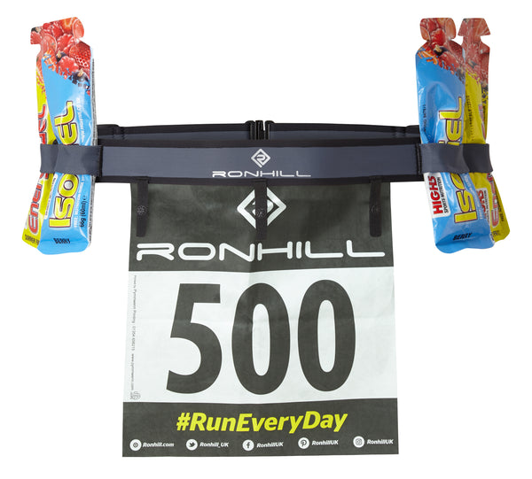 Ronhill | Race Number Belt | All Black | OS