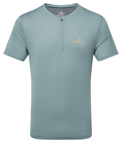Ronhill | Men’s Tech 1/2 Zip S/S Tee | Monolith/Artemis | L