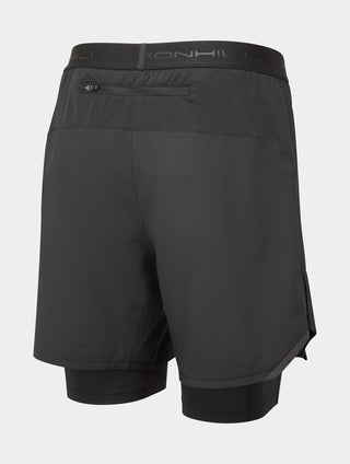 Ronhill | Men's Tech 7" Twin Short | All Black | XL