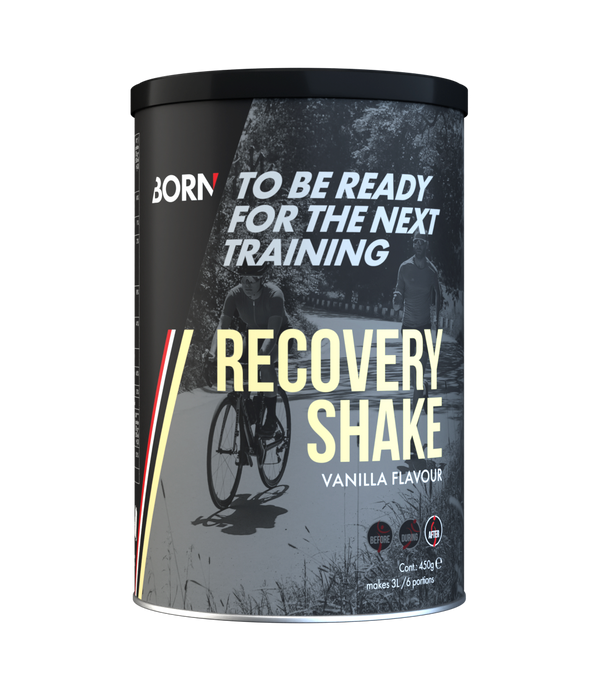 Born | Sports drink | Recovery supple shake can | Vanille | 450 gram