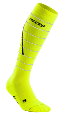 CEP | Reflective compression socks tall | Men | Neon yellow | 39-42